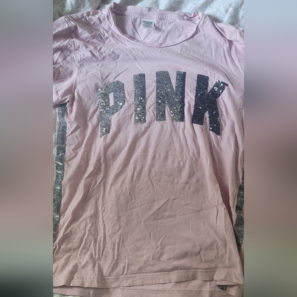 Vs pink shirts very sparkly